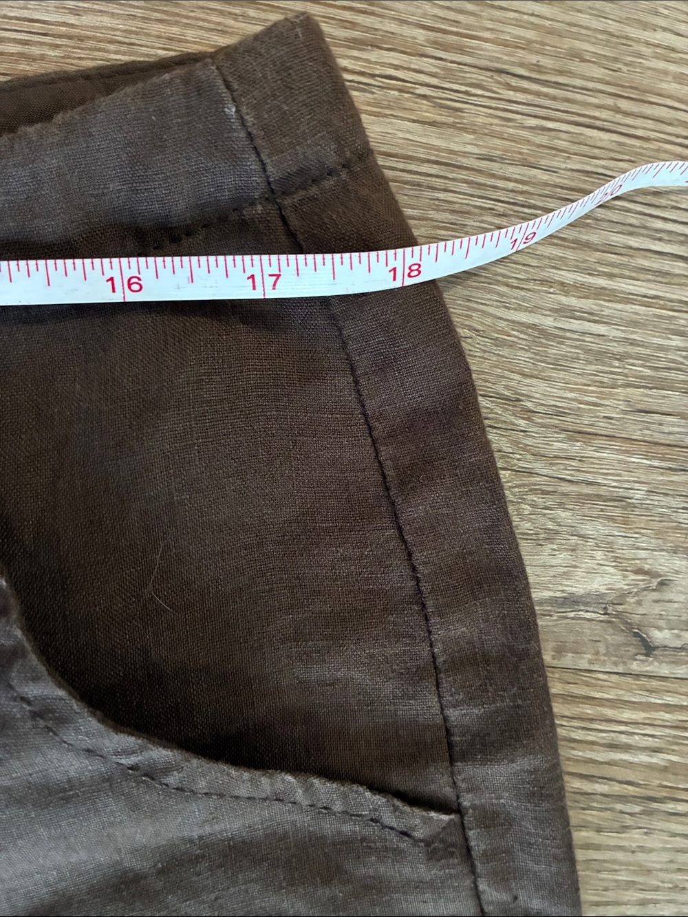 Brown linen pants tall - Picture 8 of 12